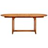 vidaXL Garden Table (150-200)x100x75 cm Solid Acacia Wood