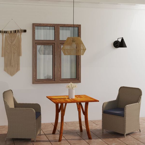 vidaXL 3 Piece Garden Dining Set Brown