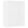 vidaXL Bookcase White 60x30x76,5 cm Engineered Wood