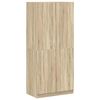 vidaXL Wardrobe Sonoma Oak 90x52x200 cm Engineered Wood
