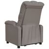 vidaXL Recliner Chair Taupe Fabric
