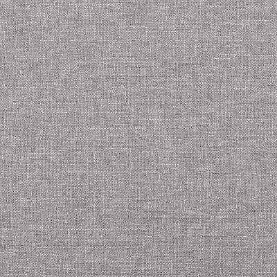 vidaXL Bed Frame Light Grey 180x200 cm Super King Fabric
