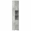 vidaXL Bathroom Cabinet Concrete Grey 30x30x183,5 cm Engineered Wood