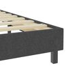 vidaXL Box Spring Bed Frame without Mattress Grey Fabric 90x200 cm