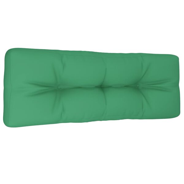 vidaXL Pallet Cushion Green 120x40x12 cm Fabric