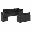 vidaXL Garden Sofa Set | Black