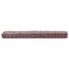 vidaXL Pallet Floor Cushion Cotton 120x40x7 cm Taupe