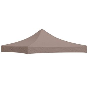 vidaXL Party Tent Roof 3x3 m Taupe 270 g/m&sup2;
