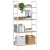vidaXL 4-Layer Book Shelf Oak 60x27.6x124.5 cm Engineered Wood