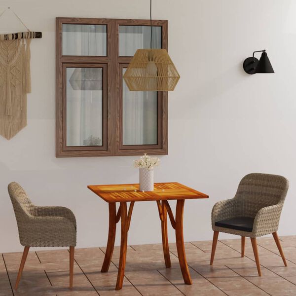 vidaXL 3 Piece Garden Dining Set Brown