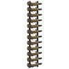 vidaXL Wall Mounted Wine Rack for 12 Bottles Black Iron
