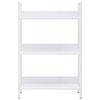 vidaXL 3-Layer Book Shelf White 60x27.6x90.5 cm Engineered Wood