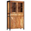 vidaXL Highboard 100x40x175 cm Solid Acacia Wood