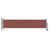 vidaXL Patio Retractable Side Awning 60x300 cm Brown