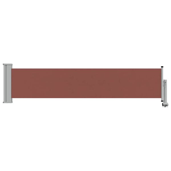 vidaXL Patio Retractable Side Awning 60x300 cm Brown