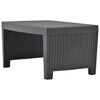 vidaXL 3 Piece Garden Lounge Set Plastic Anthracite