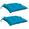 vidaXL Chair Cushions 2 pcs Light Blue 40x40x7 cm Oxford Fabric