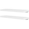 vidaXL Wall Shelf | Set of 2 | White | MDF with a matte finish