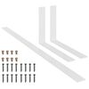 vidaXL Backrest for Pallet Sofa White 110 cm Iron