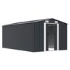 vidaXL Garden Shed 257x392x181 cm Metal Anthracite