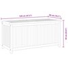 vidaXL Garden Storage Box 120x50x58 cm Solid Teak Wood