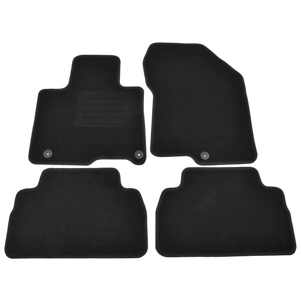 vidaXL Motor Vehicle Carpet Black Fabric