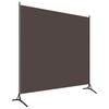 vidaXL 320736 vidaXL Room Divider Brown 175x180 cm Fabric
