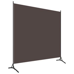 vidaXL 320736 vidaXL Room Divider Brown 175x180 cm Fabric