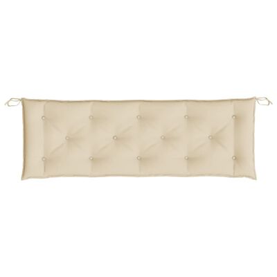 vidaXL Garden Bench Cushion Beige 150x50x7 cm Oxford Fabric