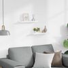 vidaXL Picture Frame Ledge Shelves 2 pcs White 40x9x3 cm MDF