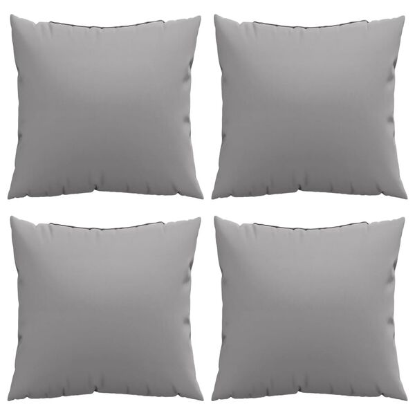 vidaXL Throw Pillows 4 pcs Grey 60x60 cm Fabric
