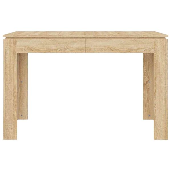 vidaXL Dining Table Sonoma Oak 120x60x76 cm Engineered Wood