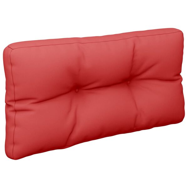 vidaXL Pallet Cushion Red 80x40x12 cm Fabric