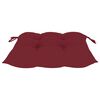 vidaXL Garden Chairs with Wine Red Cushions 6 pcs Solid Teak Wood