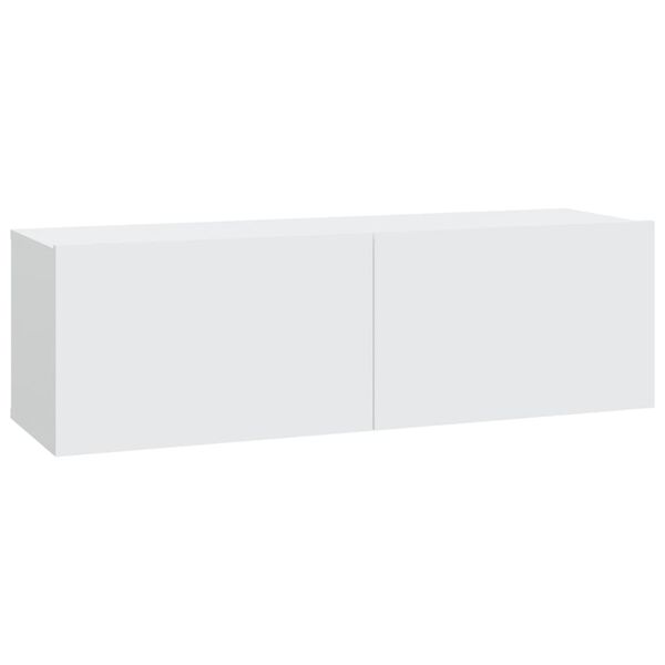 vidaXL Wall TV Cabinets 4 pcs White 100x30x30 cm