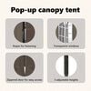 vidaXL Folding Party Tent with Sidewalls Taupe 2x2 m