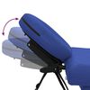 Blue Foldable Massage Table 4 Zones with Aluminium Frame