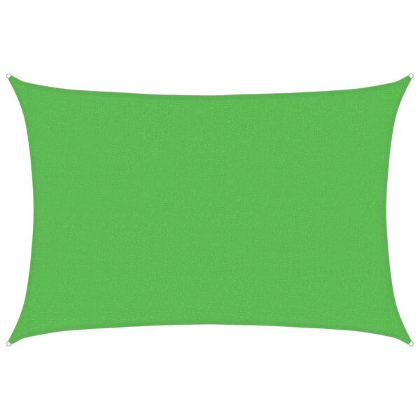 vidaXL Sunshade Sail 160 g/m&sup2; Light Green 2.5x4 m HDPE