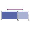 vidaXL Patio Retractable Side Awning 80x300 cm Blue