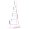 vidaXL&nbsp;Hanging Christmas Tree with Top Star 74x150 cm Natural Branch