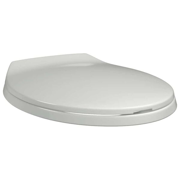 vidaXL Soft-close Toilet Seat White Oval