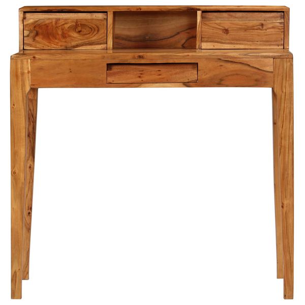 vidaXL Writing Desk with Drawers Solid Wood 88x50x90 cm