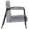 vidaXL Sofa Chair 60x80x87 cm Grey Real Goat Leather