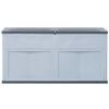 vidaXL Garden Storage Box 320 L Grey Black