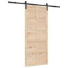 vidaXL Sliding Door Natural 80 x 208 cm Solid Pine Wood