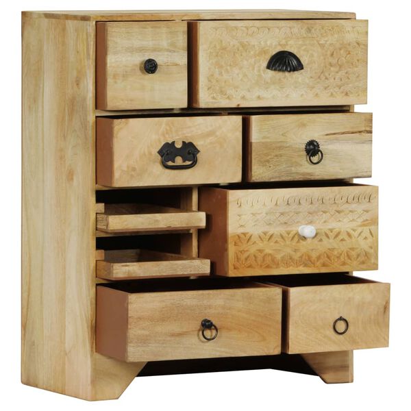 vidaXL Chest of Drawers 60x30x75 cm Solid Mango Wood