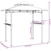vidaXL BBQ Gazebo with Side Shelves Anthracite 240x150x243 cm Steel