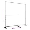 vidaXL Backdrop Stand Black 254x243 cm Steel