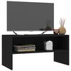 vidaXL TV Cabinet Black 80x40x40 cm Engineered Wood