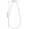 vidaXL Wall Mirror Silver 100x45 cm